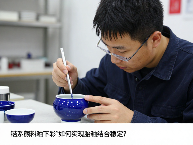 钴系颜料釉下彩，如何实现胎釉结合稳定？专家解析与技巧