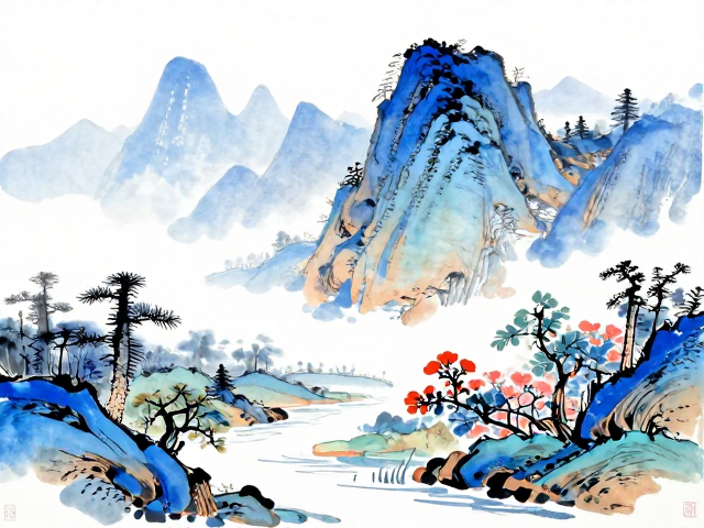 钴系颜料革新，现代化学釉料重塑山水花鸟意境