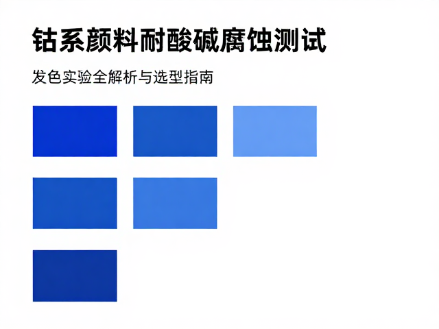 钴系颜料耐酸碱腐蚀测试，发色实验全解析与选型指南