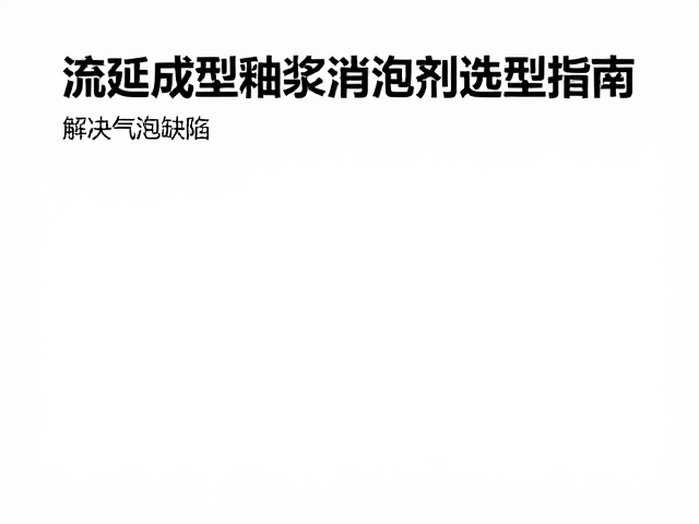 流延成型釉浆消泡剂选型指南，解决气泡缺陷，提升陶瓷成品率