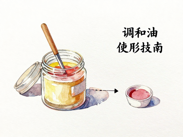 粉彩颜料与调和油/溶剂使用指南，晕染技法训练技巧