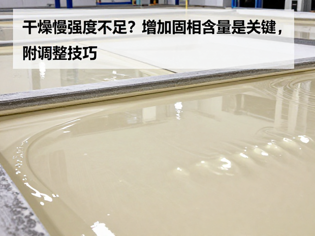 釉浆干燥慢强度不足?增加固相含量是关键,附调整技巧