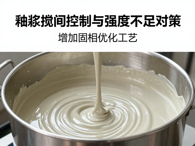 釉浆搅拌时间控制与强度不足对策，增加固相优化工艺