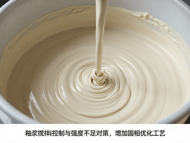 釉浆搅拌时间控制与强度不足对策，增加固相优化工艺