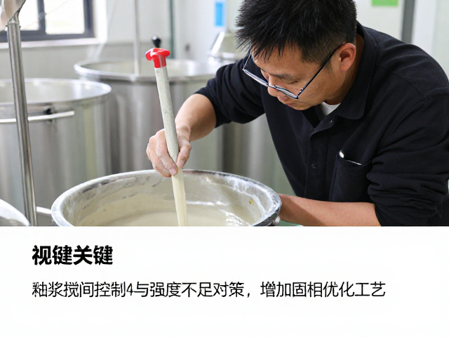 釉浆搅拌时间控制与强度不足对策，增加固相优化工艺