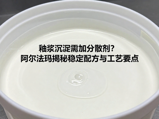 釉浆沉淀需加分散剂?阿尔法玛揭秘稳定配方与工艺要点