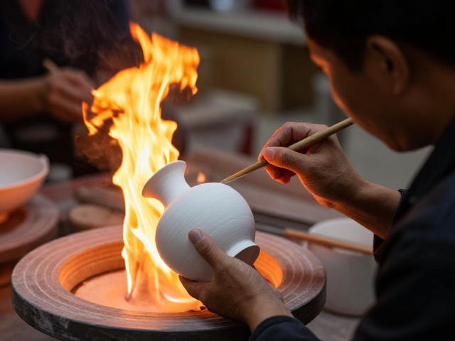 非遗传承人揭秘,粉彩颜料制作宗教法器的古法技艺