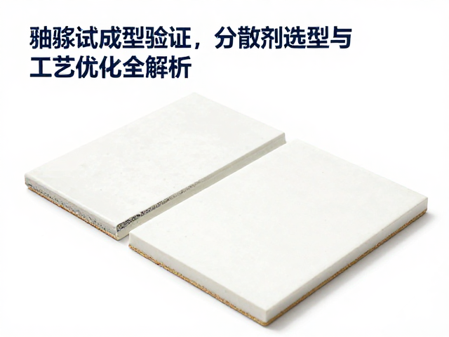 釉浆试片成型验证,分散剂选型与工艺优化全解析