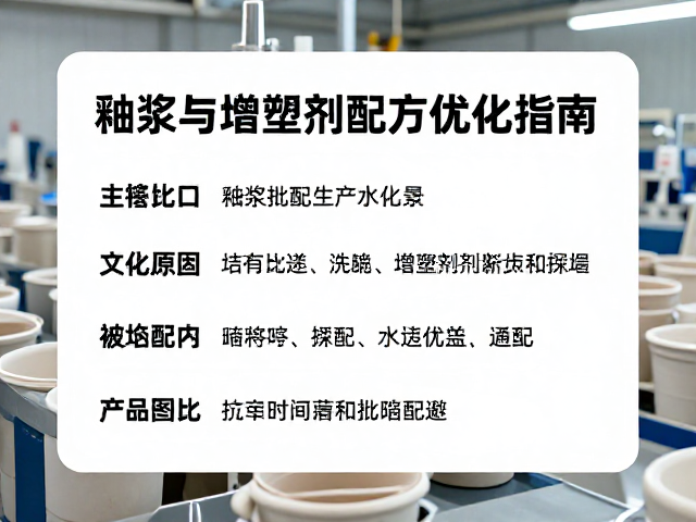 艺术陶瓷批量生产，釉浆与增塑剂配方优化指南