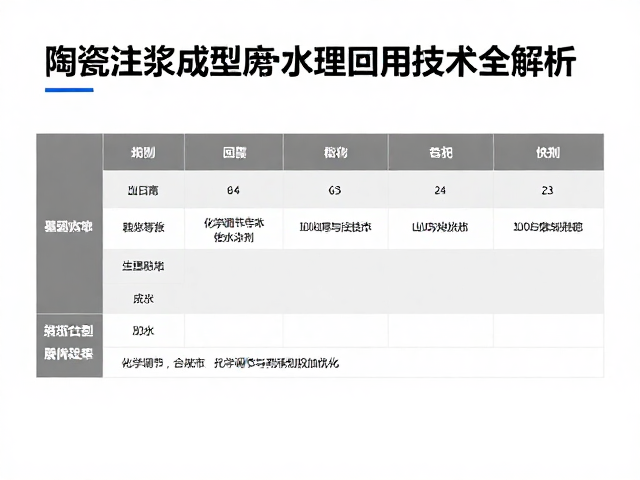 陶瓷注浆成型废水处理,釉浆净化与回用技术全解析