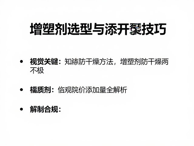 釉浆防干燥开裂技巧，增塑剂选型与添加量全解析