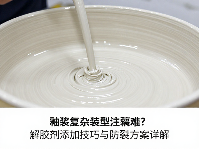 釉浆复杂造型注浆难？解胶剂添加技巧与防裂方案详解