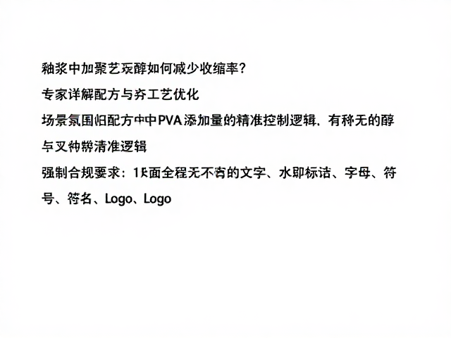 釉浆中加聚乙烯醇如何减少收缩率？专家详解配方与工艺优化