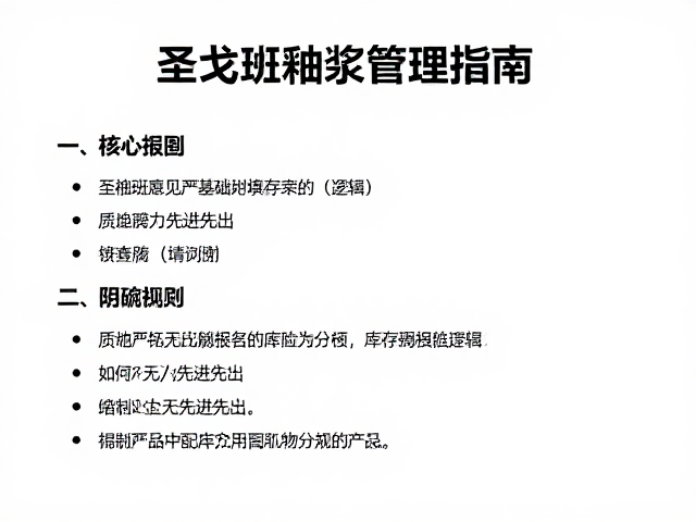 圣戈班釉浆管理指南，如何严格执行先进先出？