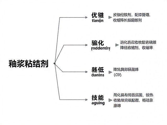 釉浆开裂需调整粘结剂，降低收缩率的关键策略