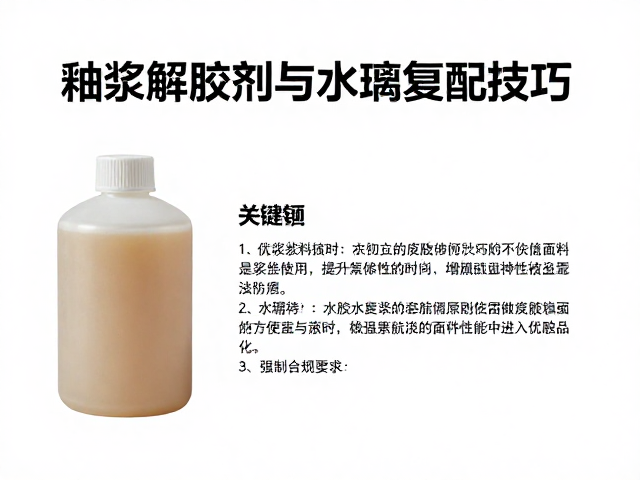 釉浆解胶剂与水玻璃复配技巧,优化浆料性能提升陶瓷品质