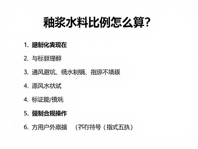 釉浆水料比例怎么算?通风环境是关键,新手必看避坑指南