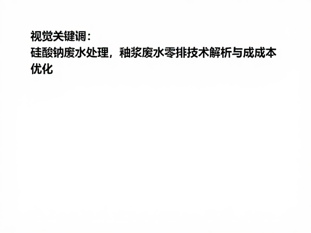 硅酸钠废水处理,釉浆废水零排放技术解析与成本优化