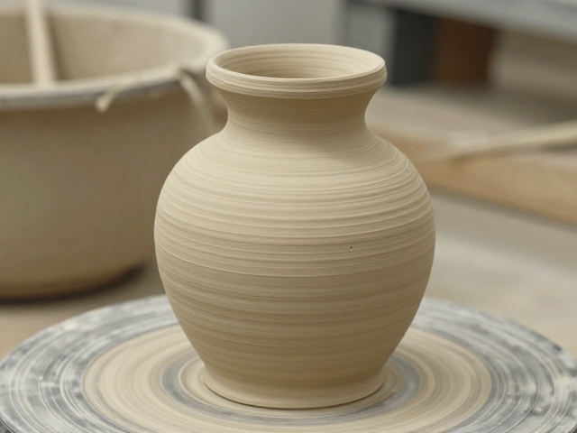 泥条盘筑花器摆件制作，防磕碰裂纹技巧与养护指南
