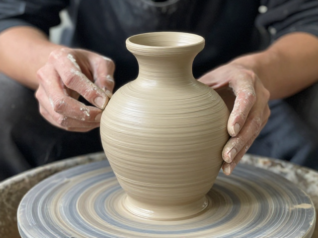 泥条盘筑花器摆件制作，防磕碰裂纹技巧与养护指南