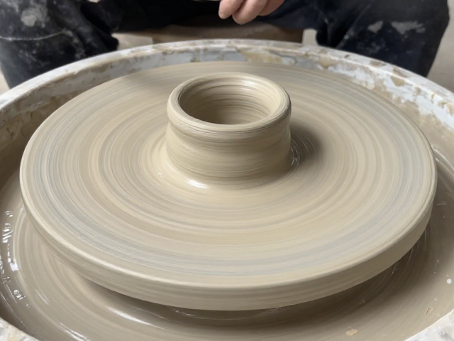 醴陵瓷器泥条盘筑工艺，圈足成型技法与美学解析