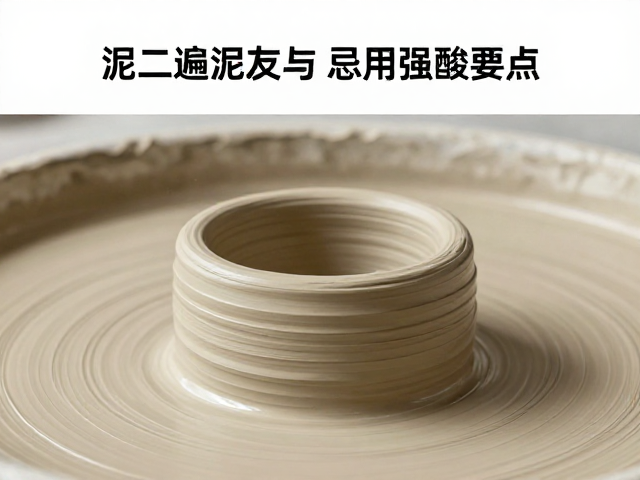泥条盘筑工艺详解，二遍泥技法与忌用强酸强碱的养护要点