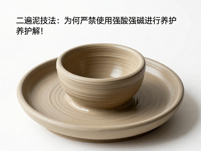 泥条盘筑工艺详解,二遍泥技法与忌用强酸强碱的养护要点