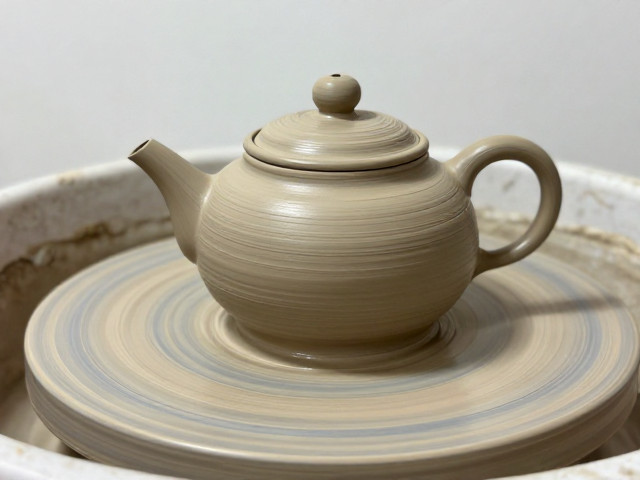泥条盘筑与拉坯同心圆训练，打造完美茶壶茶杯的核心技法