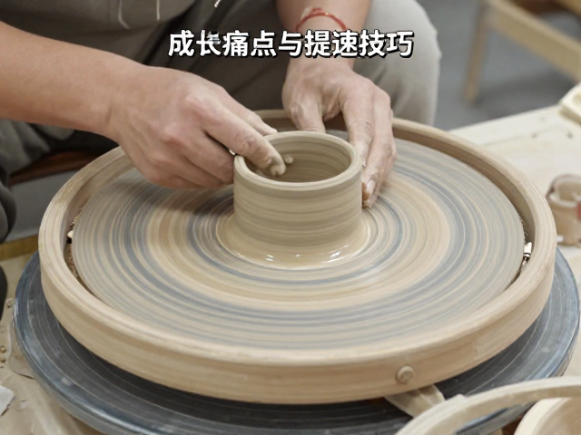 泥条盘筑工艺为何慢?木制转盘成型痛点与提速技巧