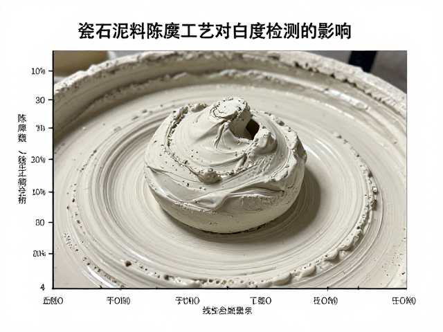 瓷石泥料陈腐工艺对白度检测的影响