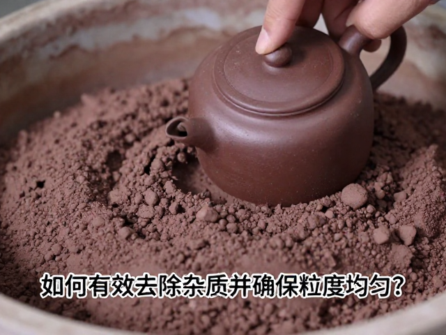 紫砂泥料陈腐工艺详解，如何有效去除杂质并确保粒度均匀？