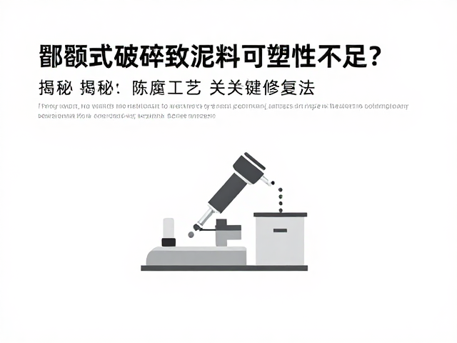 颚式破碎致泥料可塑性不足?揭秘陈腐工艺的关键修复法