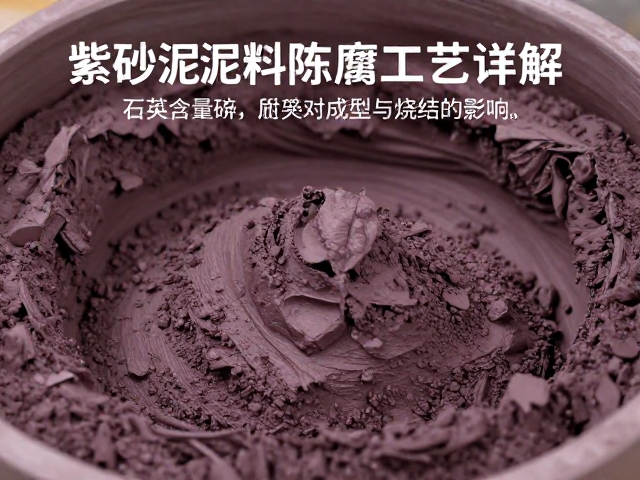 紫砂泥料陈腐工艺详解，石英含量对成型与烧结的影响