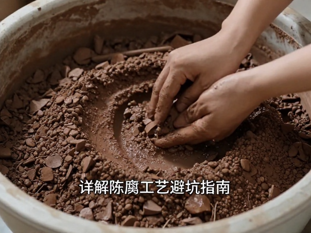 紫砂泥料手工淘洗后干燥过快?详解陈腐工艺避坑指南