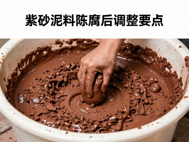 紫砂泥料陈腐后搅拌桶操作要点，含水率精准调整指南