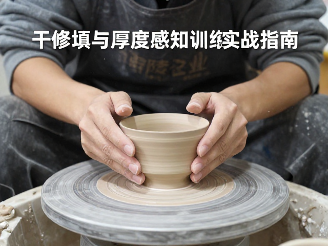 醴陵瓷业干货,干修坯工艺与厚度感知训练实战指南