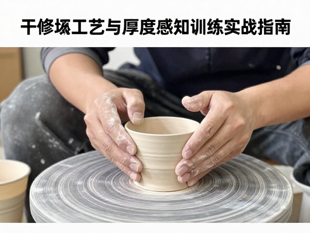 醴陵瓷业干货,干修坯工艺与厚度感知训练实战指南