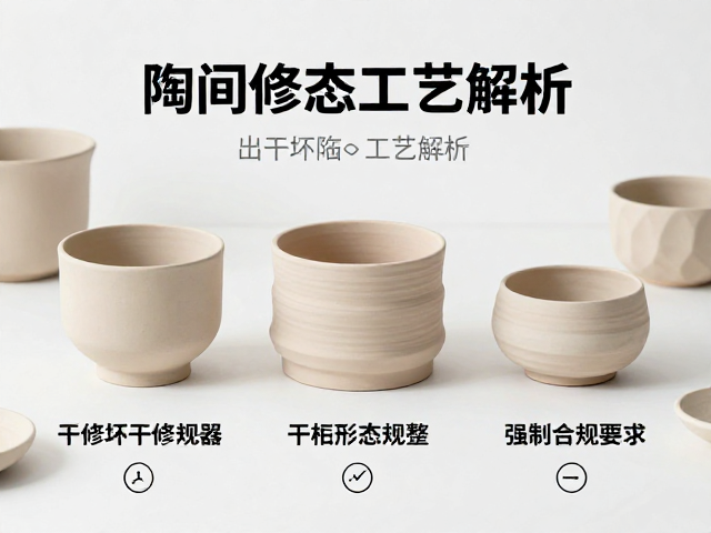 陶瓷干修坯工艺解析，让干坯形态规整的实用指南