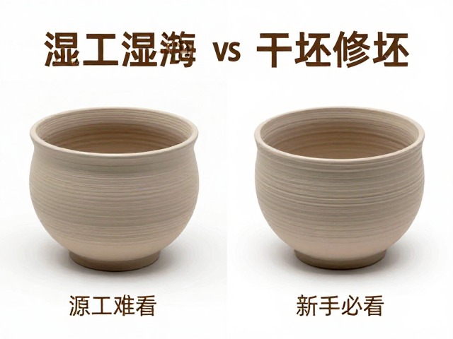 干修坯工艺详解,湿坯与干坯修坯技巧对比,新手必看