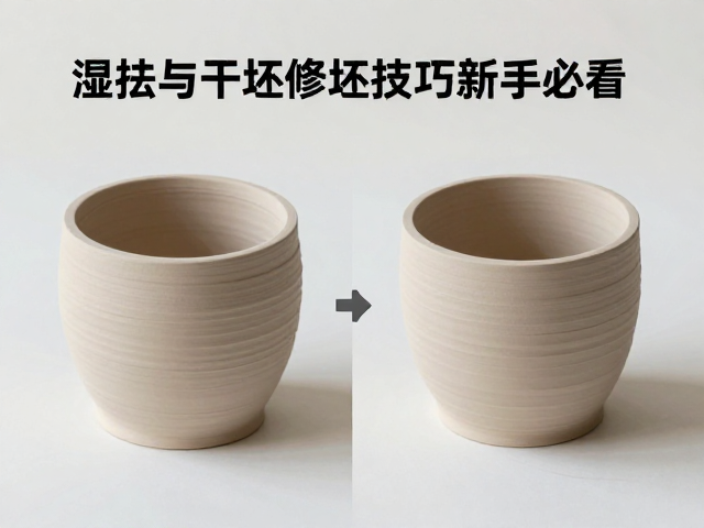 干修坯工艺详解,湿坯与干坯修坯技巧对比,新手必看