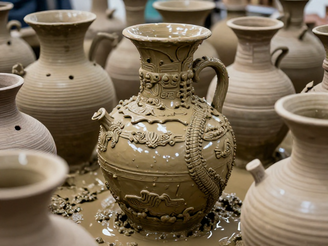 泥浆粘接工艺,复杂器型与古代大件器物制作的核心技术解析