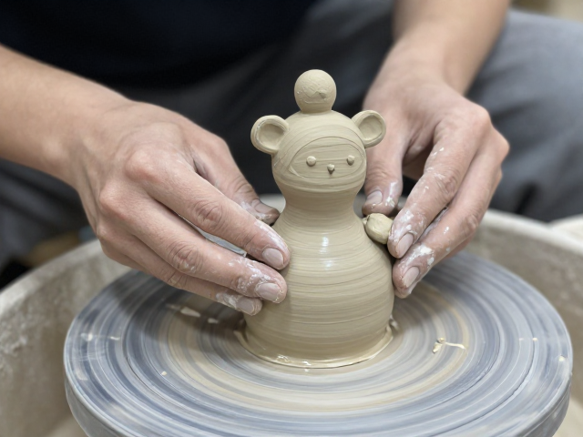 艺术陶偶创作，泥浆粘接与釉接工艺详解，打造独特陶瓷艺术