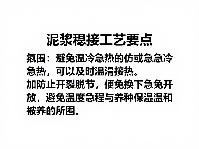 泥浆粘接工艺要点,避免急冷急热,防止开裂脱节