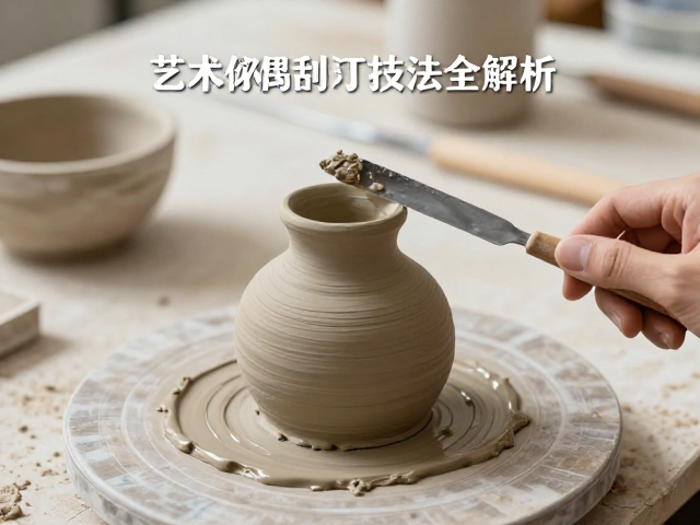 艺术陶偶创作秘籍,泥浆粘接工艺与刮刀技法全解析