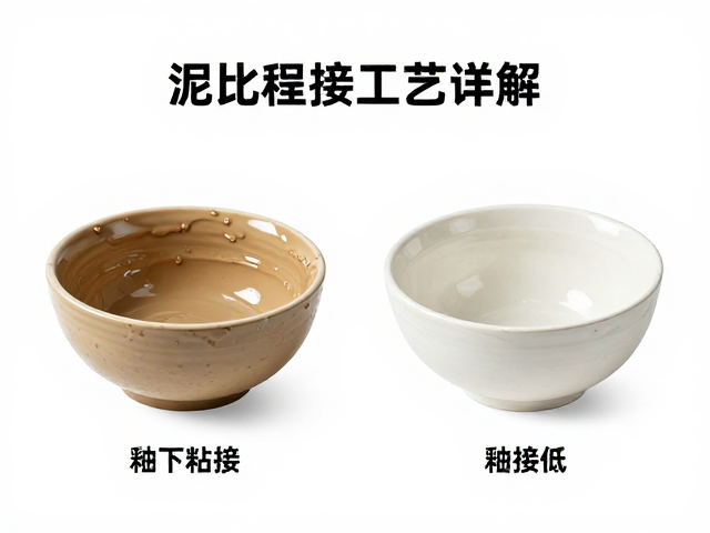 泥浆粘接工艺详解,釉下粘接与釉接技术对比及应用