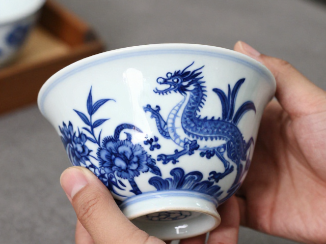 国家级非遗青花绘制工艺,彩绘后施透明釉的古法之美