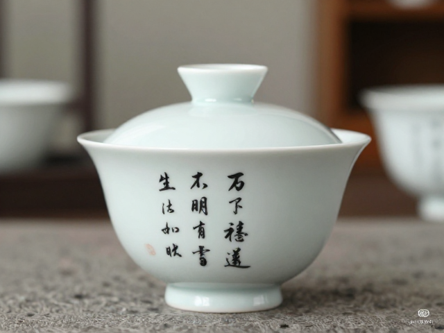 百元级粉彩日用瓷,书法题字点缀生活雅趣