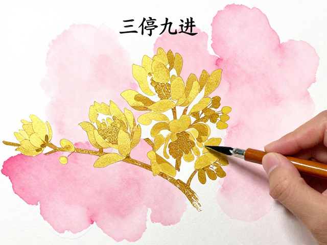粉彩分水技法解析,如何绘出金碧辉煌的艺术杰作?