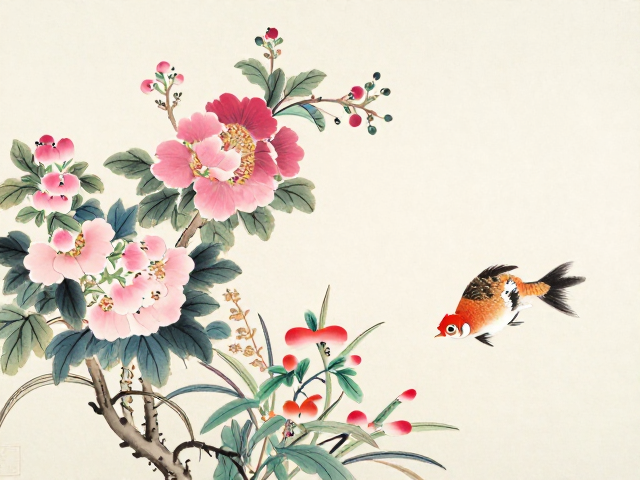 粉彩花鸟虫鱼的古朴厚重，传统工艺与艺术之美
