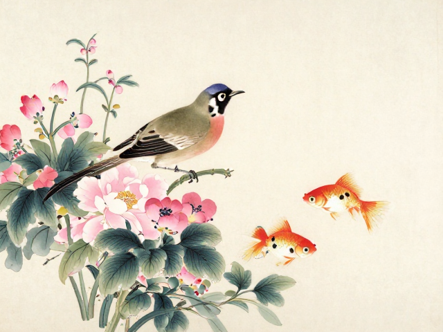 粉彩花鸟虫鱼的古朴厚重，传统工艺与艺术之美